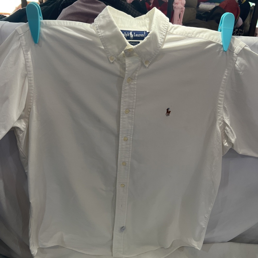 Ralph Lauren‎ White Classic Fit Oxford Button Down Shirt 16-33 45